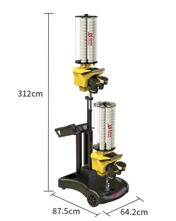 斯波阿斯SIBOASI S8025A 羽毛球發球機 尺寸 Detail